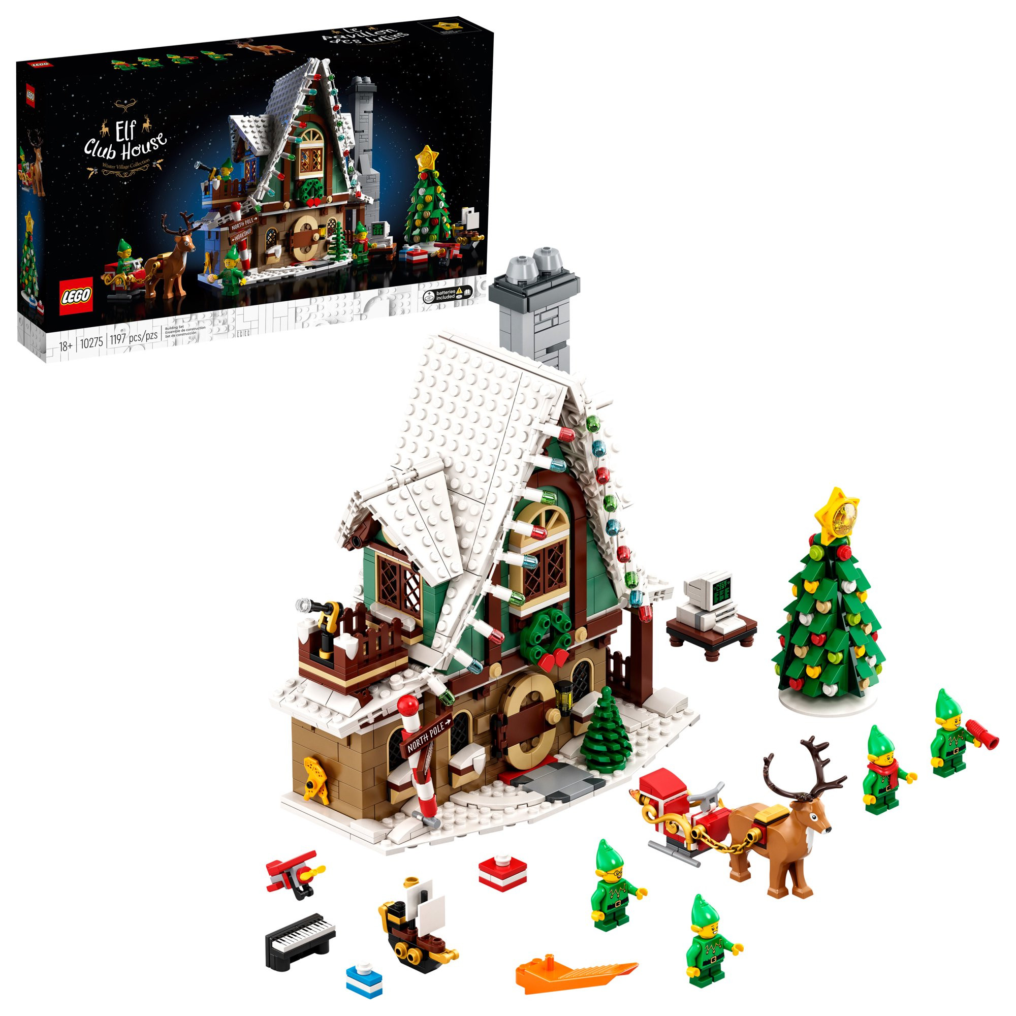 Lego Elf Club House 10275， An Engaging Building Toy for Adults， 1，197 Pieces - Intensery
