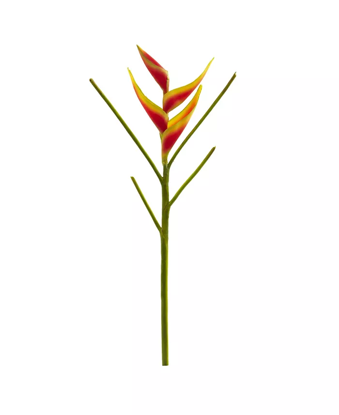 Nearly Natural 26-In. Heliconia Artificial Flower， Set of 4 - Intensery