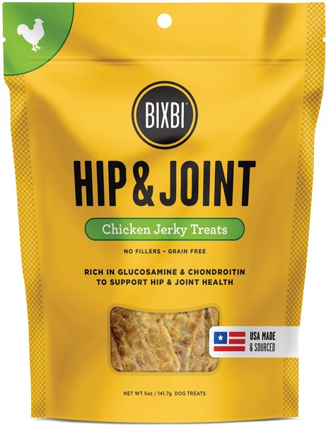 BIXBI Hip and Joint Chicken Jerky Dog Treats - Intensery