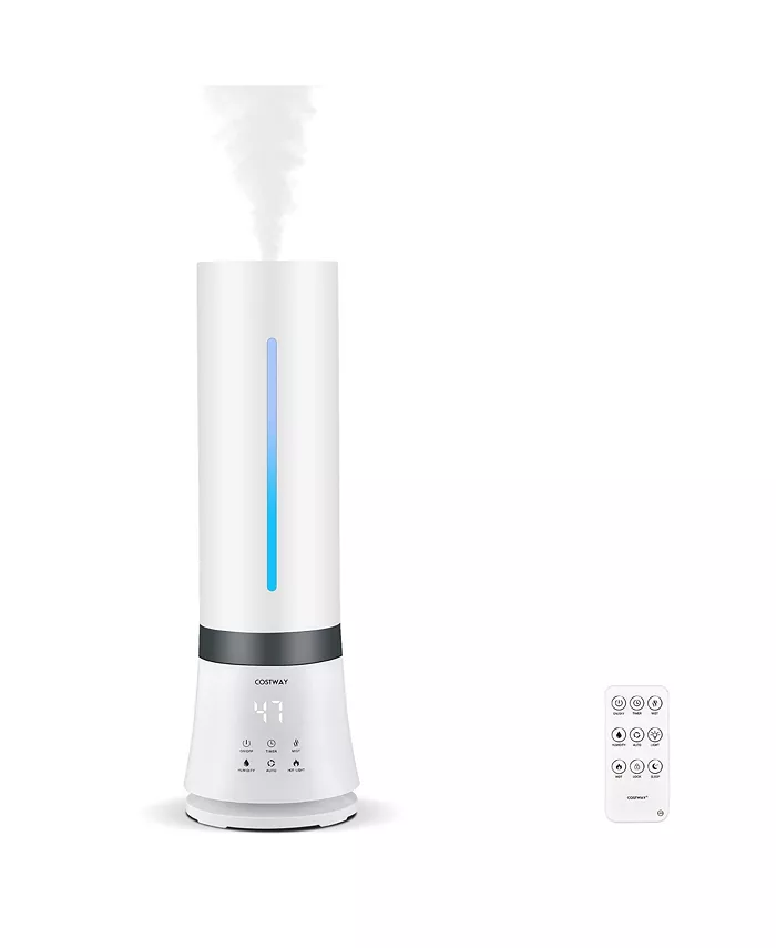 Costway Humidifier for Large Room 9L Warm Cool Mist Top Fill Ultrasonic Air Vaporizer - Intensery