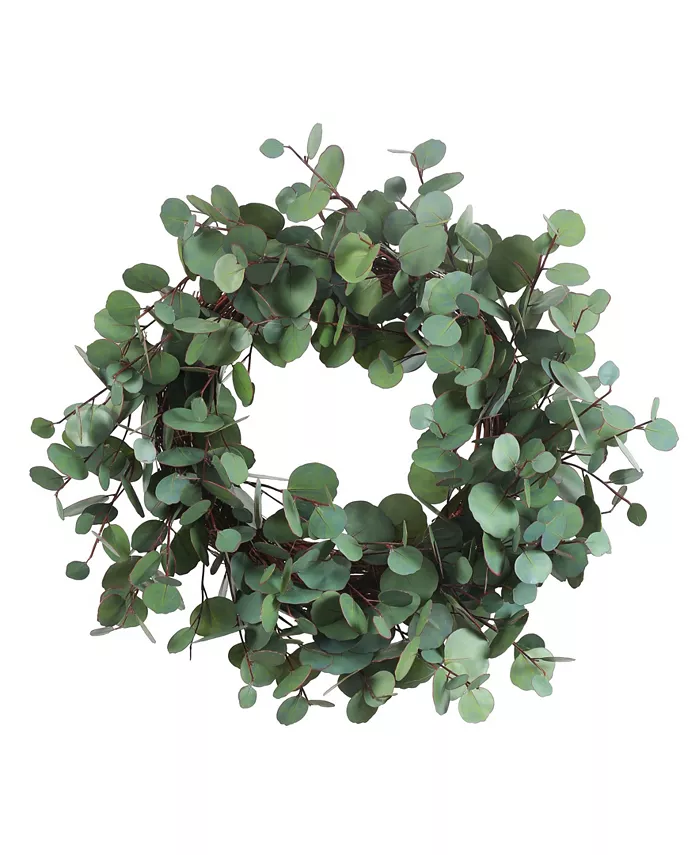Winward Silks Permanent Botanicals Eucalyptus Wreath - Intensery