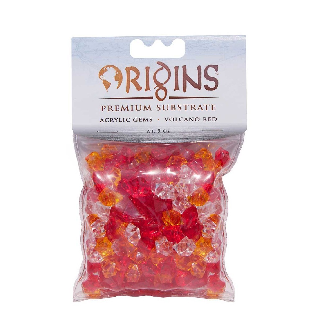 BioBubble Acrylic Gems 5 Ounce Bag in Volcano Red - Intensery