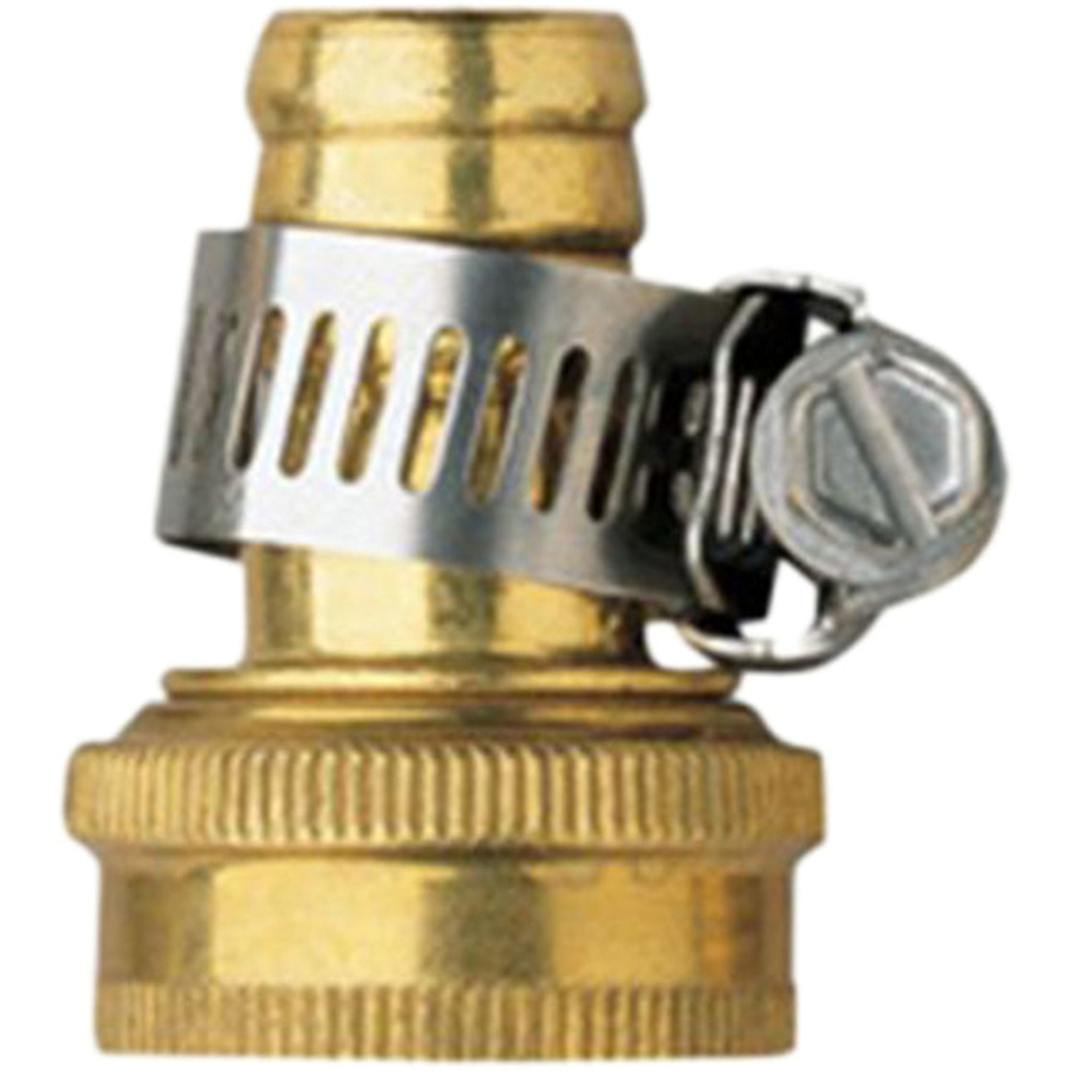 Orbit 5/8 in. Brass/Stainless Steel Threaded Female/Male Hose Mender - Intensery