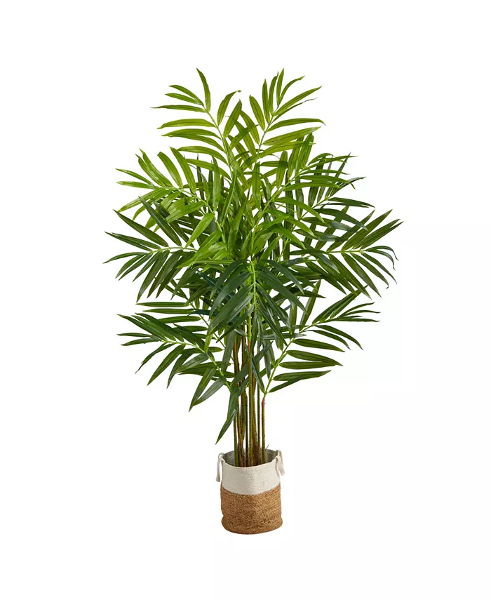 Nearly Natural 8' King Palm Artificial Tree in Planter - Intensery