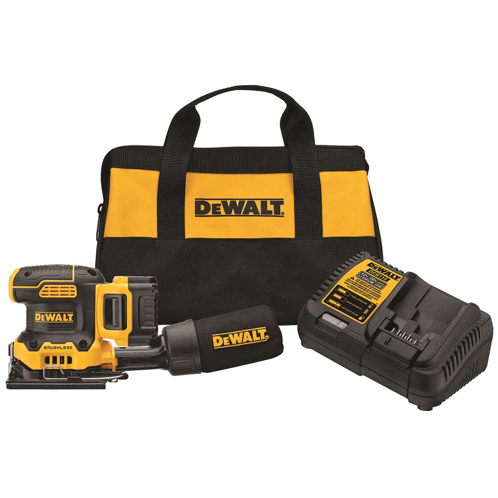 DEWALT 20V MAX XR Cordless 1/4 Sheet Variable-Speed Sander Kit (5.0 Ah Battery) DCW200P1 from DEWALT - Intensery
