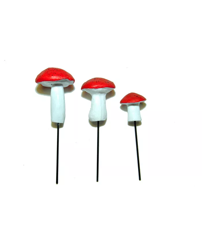 G F Products Garden Miniature Mushrooms， 3 pieces - Intensery