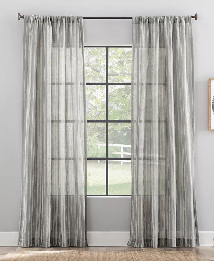 Archaeo Embroidered Stripe Curtain Collection - Intensery