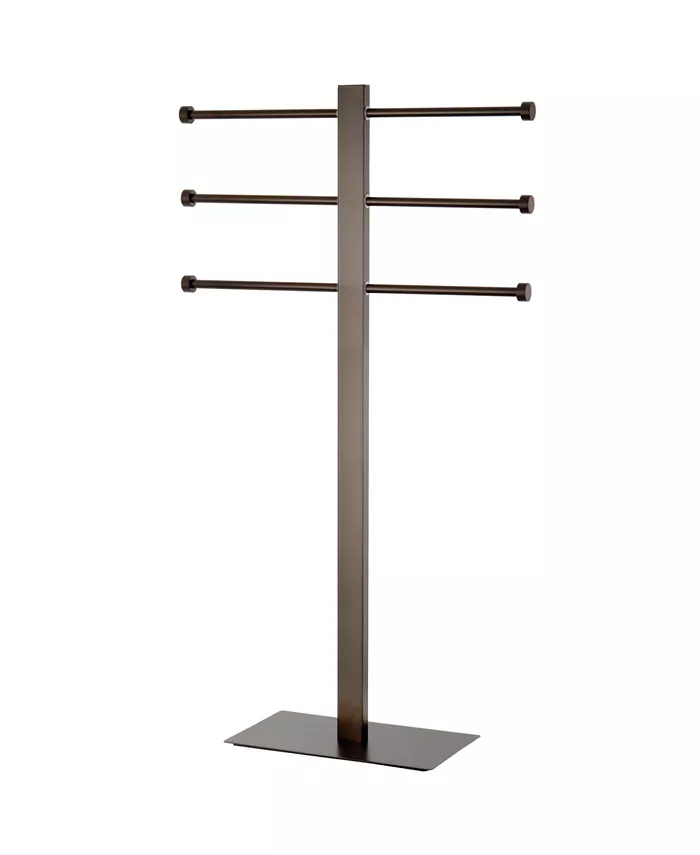 Kingston Brass Edenscape Freestanding Stain Steel Towel Holder with Rectangular Base in Oil Rubbed Bronze - Intensery