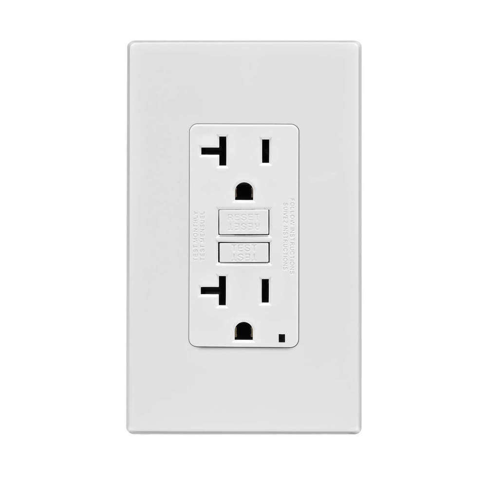 Leviton SmartlockPro GFCI Outlet 20A 125V White NEMA 5-20R - Intensery