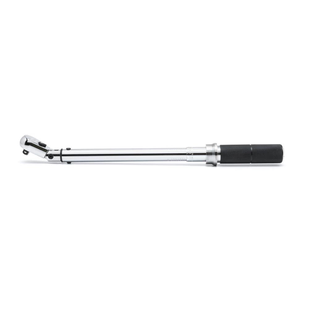 Micrometer Certified Torque Wrench， 3/8 In. Drive Flex Head， 5-75 ft/lbs - Intensery