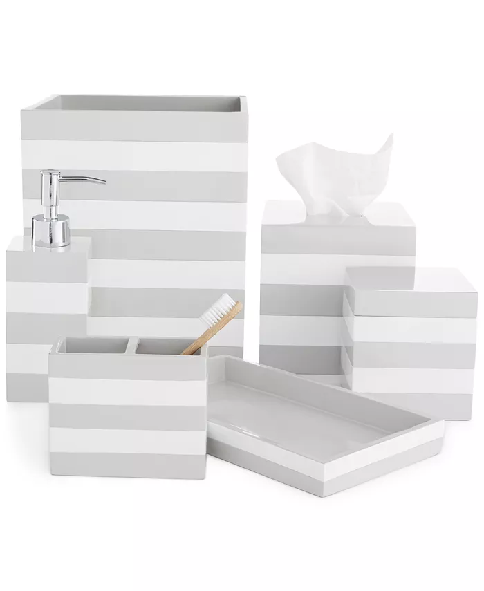 Cassadecor Lacquer Stripe Bath Accessory Collection - Intensery