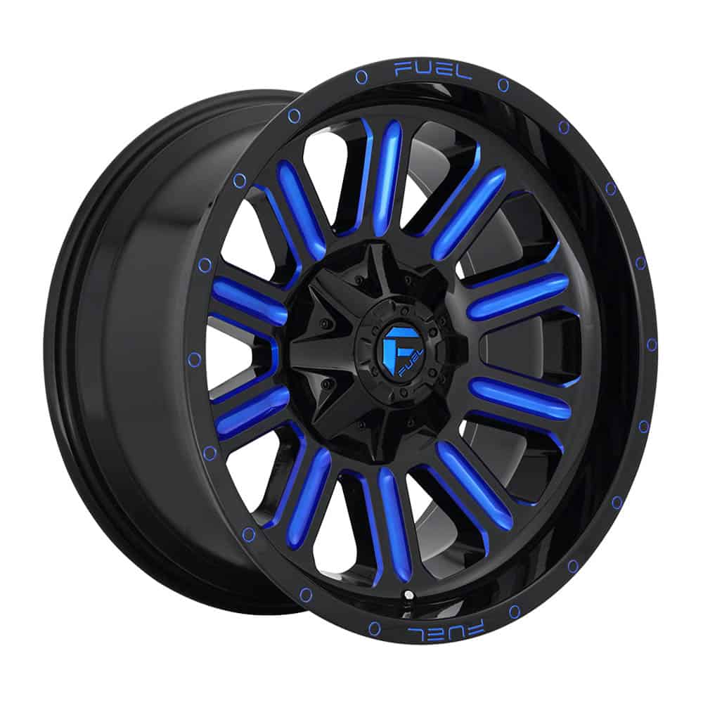 Fuel 1PC D646 HARDLINE D646 20X9 8X170 GL-BLK-BTTC 01MM - Intensery