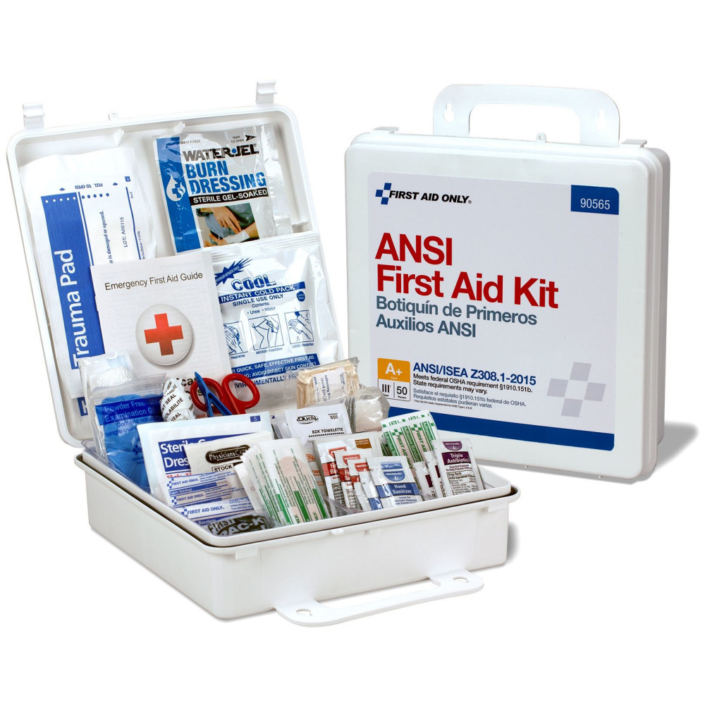 First Aid Only First Aid Kit 50 Person ANSI Class A+ Plastic Case - Intensery