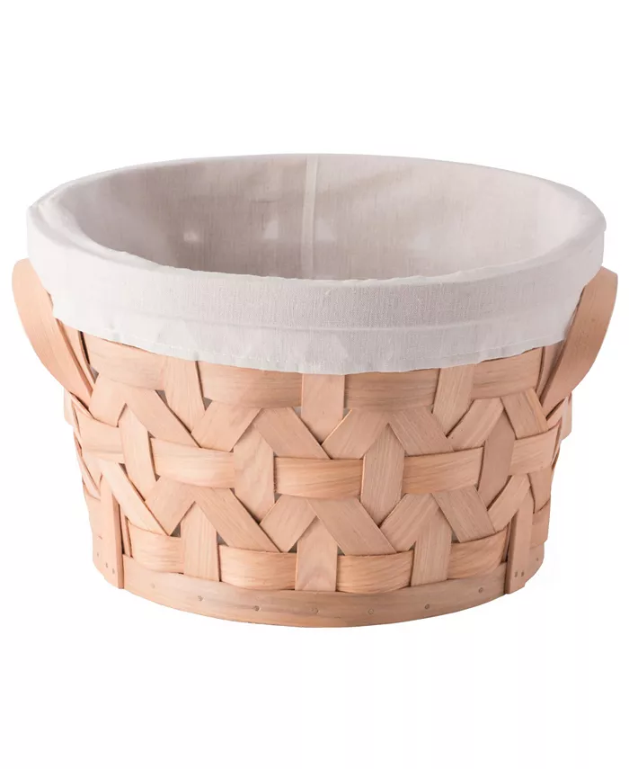 Vintiquewise Wooden Round Display Small Basket Bins - Intensery