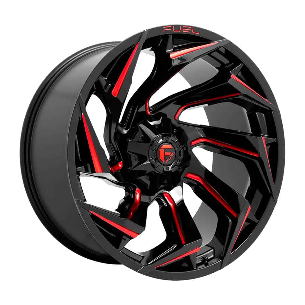 Fuel 1PC D755 REACTION D755 15X8 5X5.5 GL-BLK-MIL-RTTC -18MM - Intensery