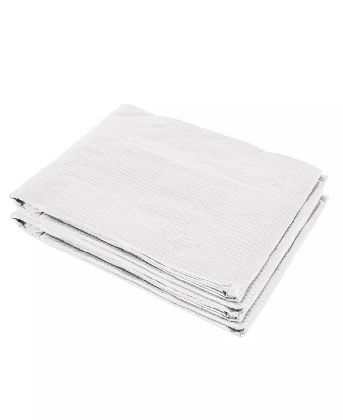 Outsunny 11.4' x 9.8' x 6.6' Tunnel Greenhouse Replacement Cover， Door，  White - Intensery