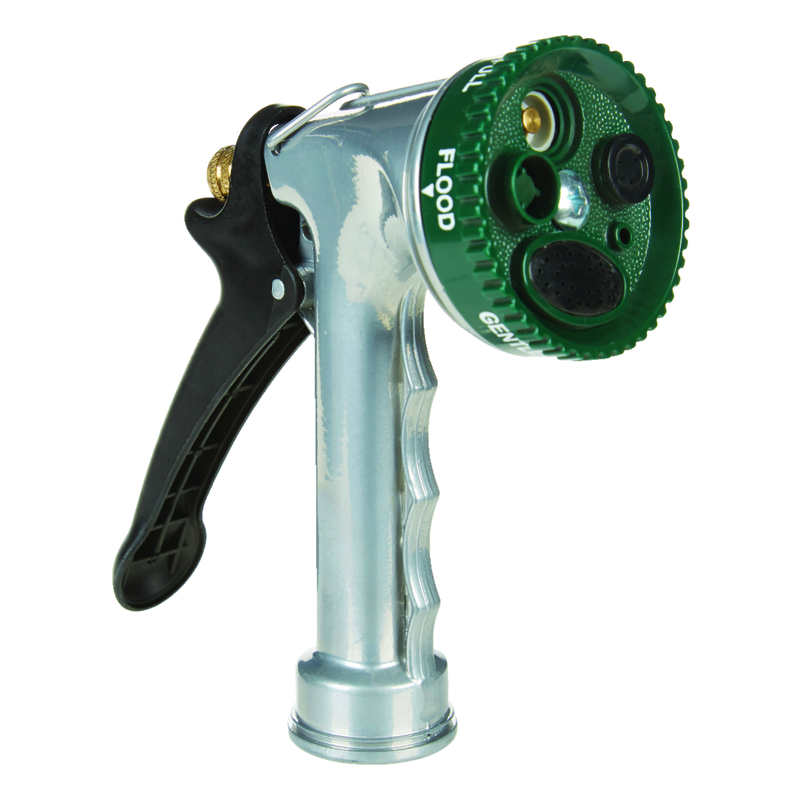 Ace Select-A Spray 7 Pattern Adjustable Zinc Hose Nozzle - Intensery