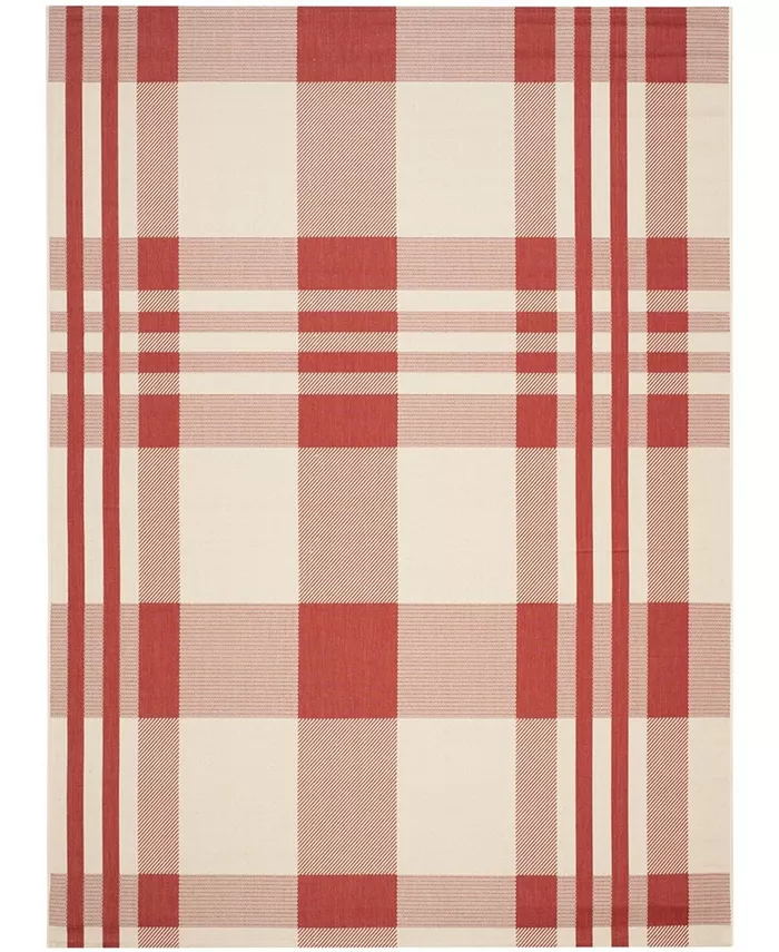 Safavieh Courtyard Red and Bone Sisal Weave Area Rug Collection - Intensery