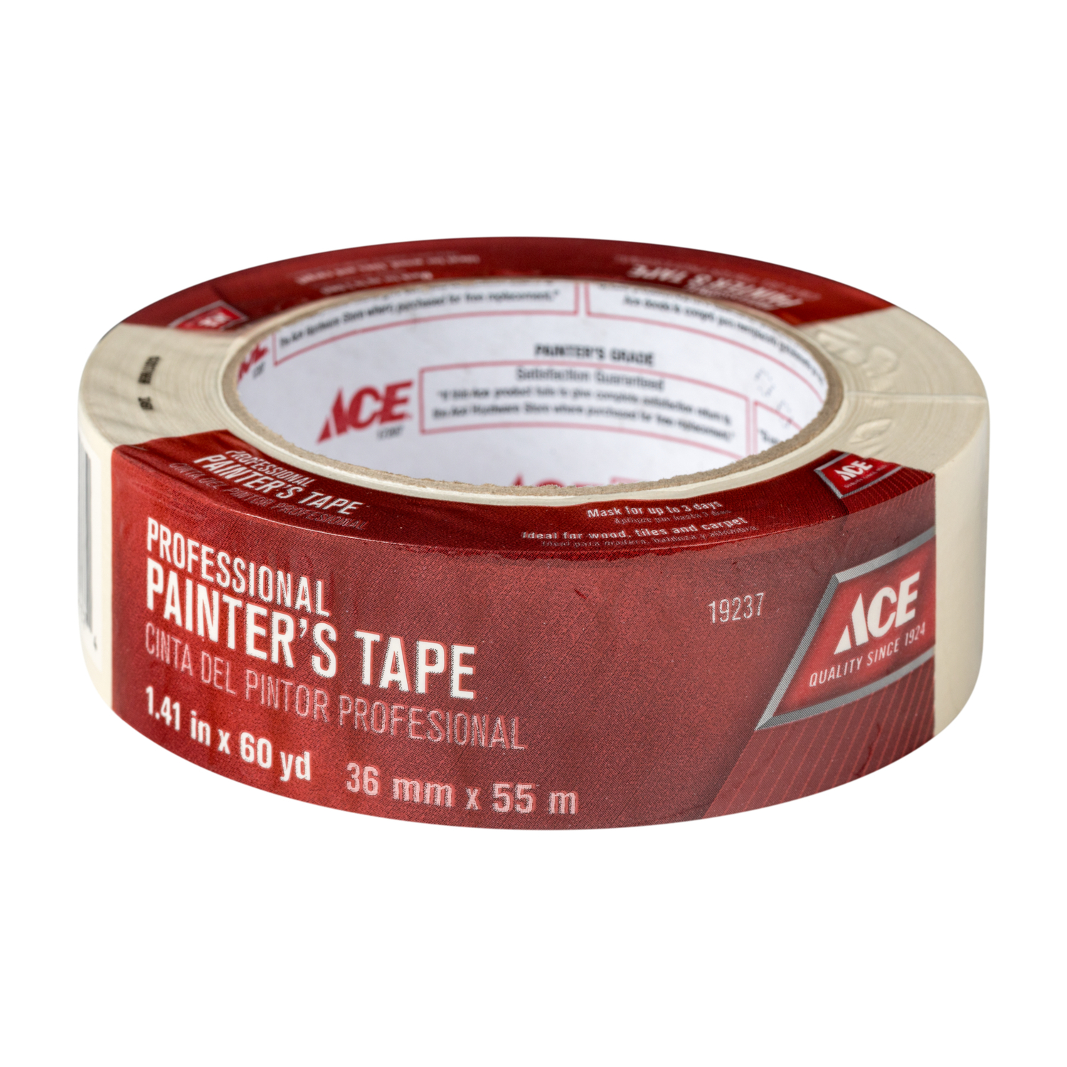 Ace 1.41 in. W X 60 yd L Beige Medium Strength Painter\u0027s Tape 1 pk - Intensery