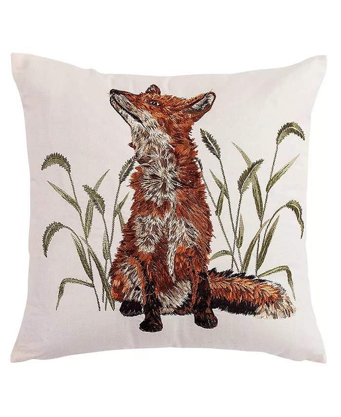 American Heritage Textiles Fox Decorative Pillow， 18