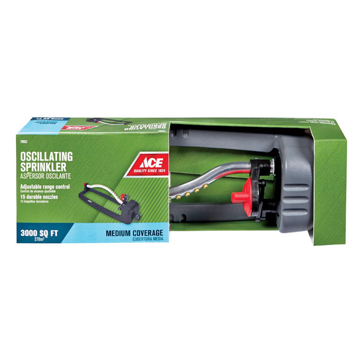 Ace Poly Sled Base Oscillating Sprinkler 3000 sq ft 1 pk - Intensery