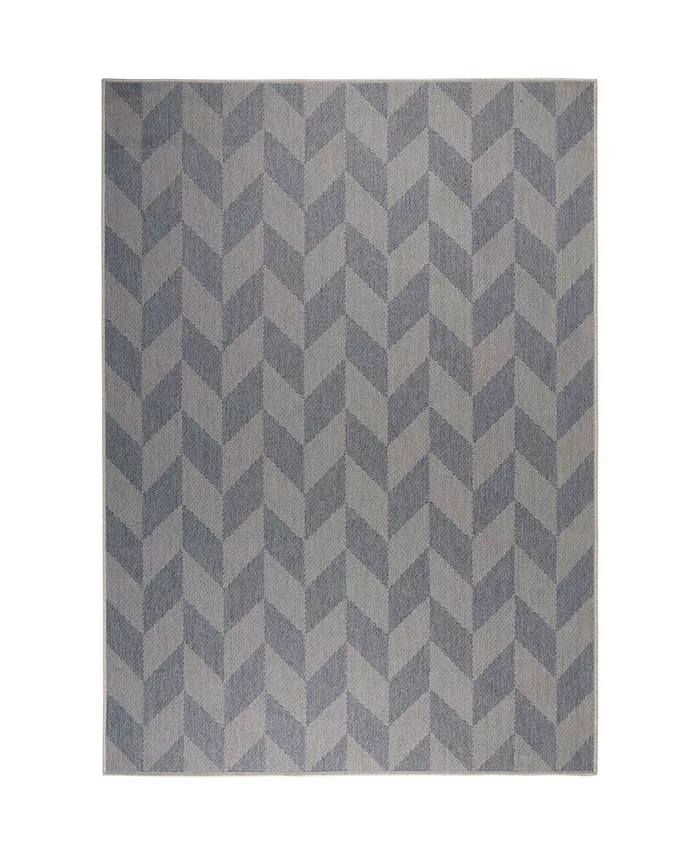 Nicole Miller Patio Country Calla Blue Outdoor Area Rug Collection - Intensery