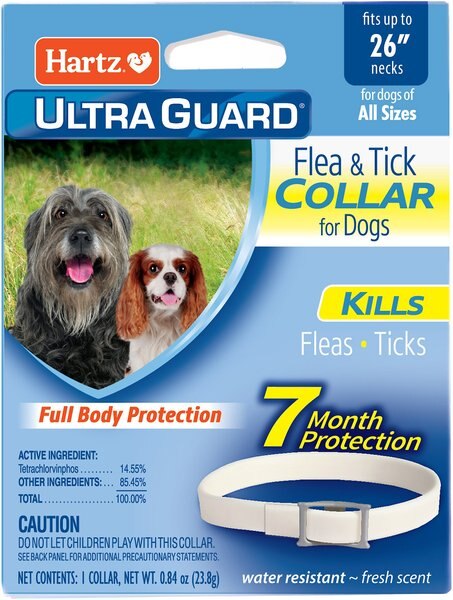 Hartz UltraGuard Flea and Tick Collar for Dogs， up to 26\ - Intensery