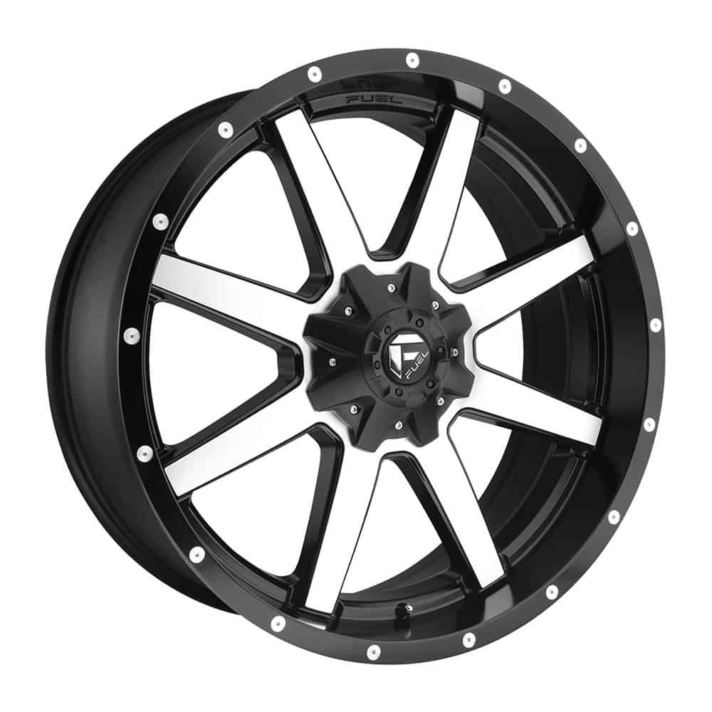 Fuel 1PC D537 MAVERICK D537 20X9 5X5.5/150 MT-BLK-MACH 20MM - Intensery
