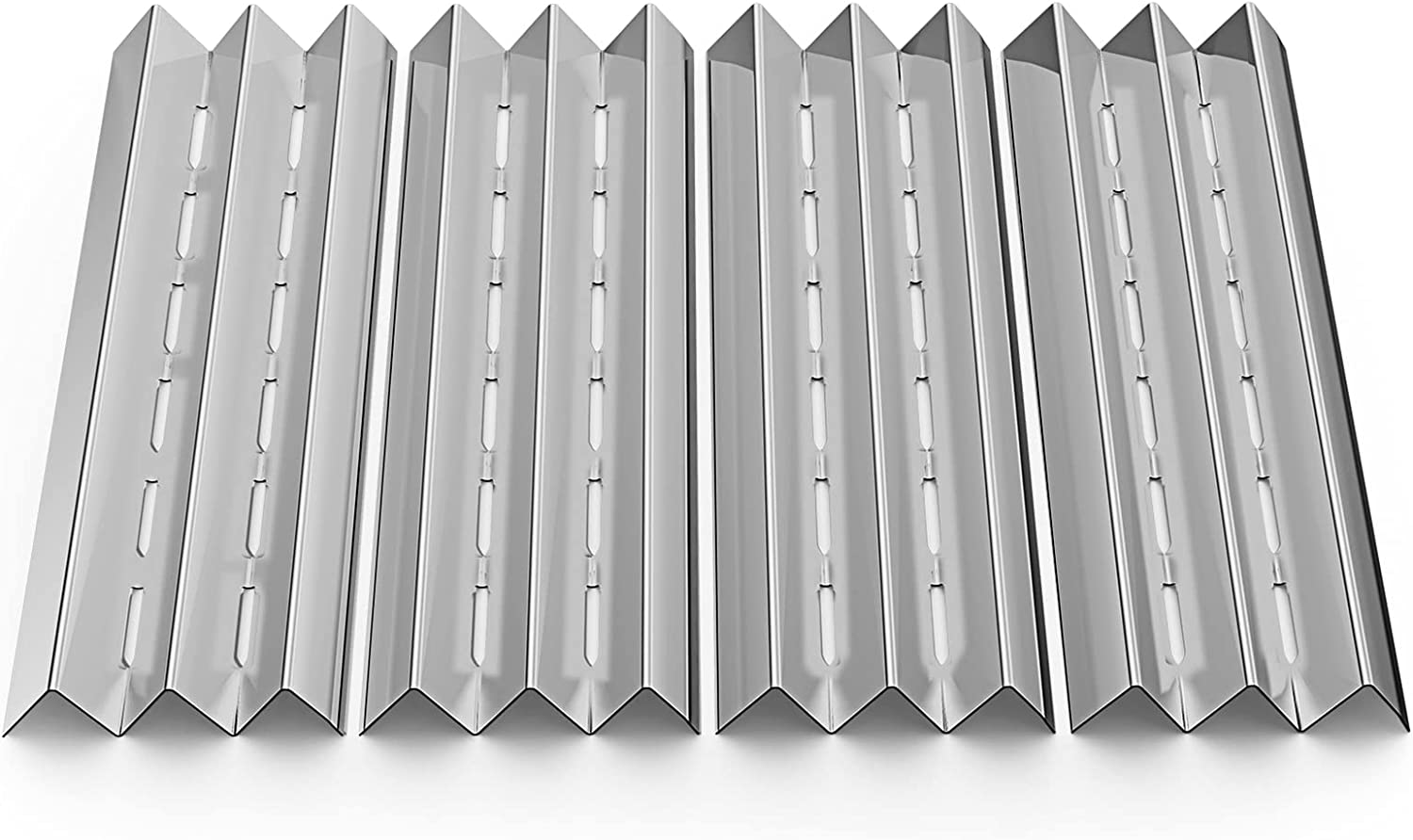 Heat Tent Plates Shields Flame Tamer for Broil King 9561-54, 9561-57, 9561-64, 9561-67, 9561-84, 9561-87 4 Burner Gas Grills - Intensery