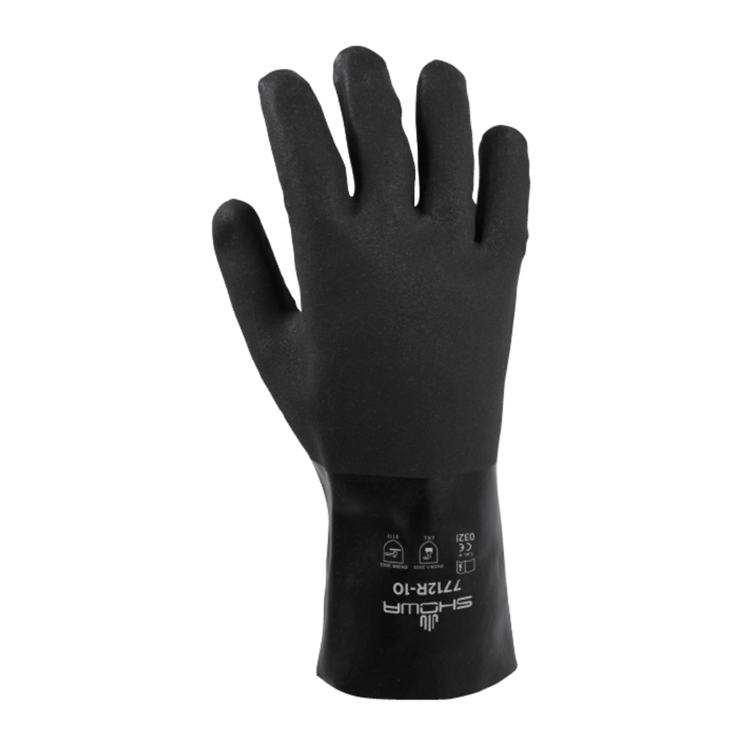 Atlas Unisex Indoor/Outdoor Gaunlet Chemical Gloves Black L 1 pair - Intensery