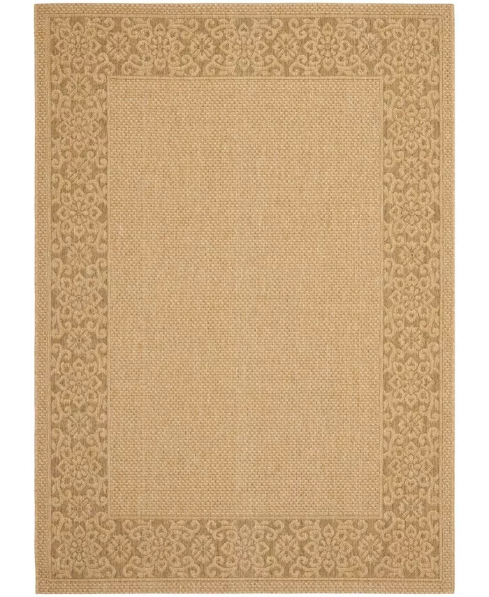Safavieh Courtyard Natural and Gold 8' x 11' Sisal Weave Outdoor Area Rug - Intensery