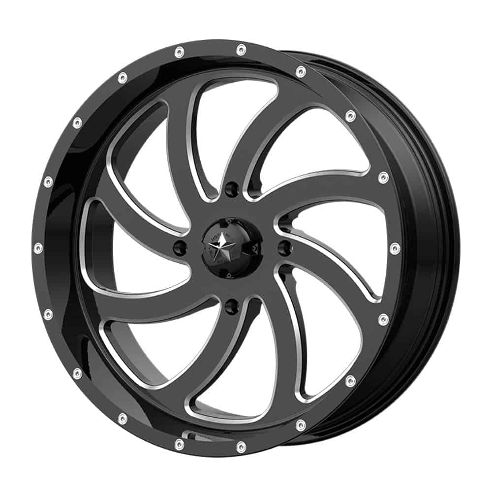 MSA Offroad Wheels M36 SWITCH MA36 24X7 4X156 G-BLK MILL 00MM - Intensery