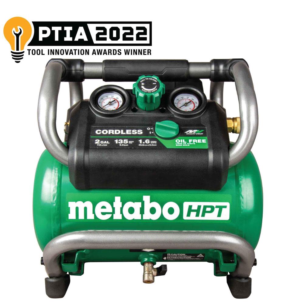 Metabo HPT 36V MultiVolt 2 Gallon Cordless Compressor EC36DAQ4M from Metabo HPT - Intensery