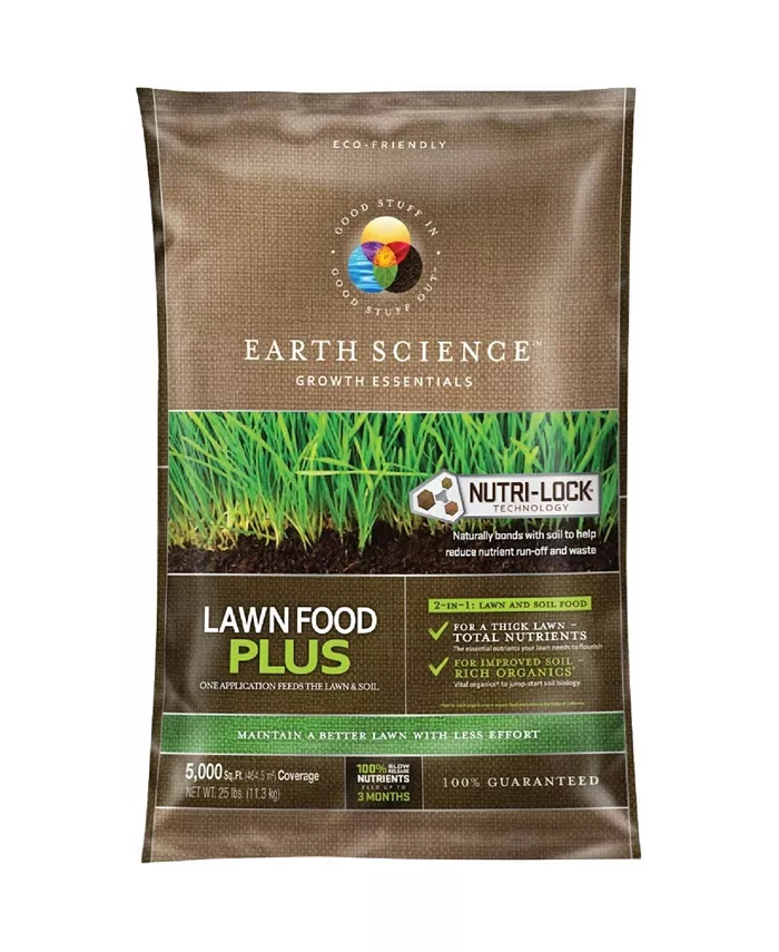 Encap Llc ENCAP Earth Science Lawn Food Plus， 25 bag �C Covers 5，000 SqFt - Intensery