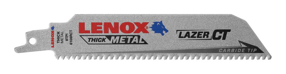 LENOX 6 8TPI LAZER CT™ Reciprocating Saw Blade 3pk - Intensery