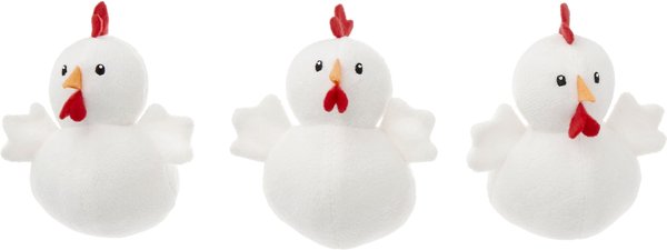 Frisco Chicken Coop Hide and Seek Puzzle Plush Squeaky Dog Toy Refills， 3 count - Intensery