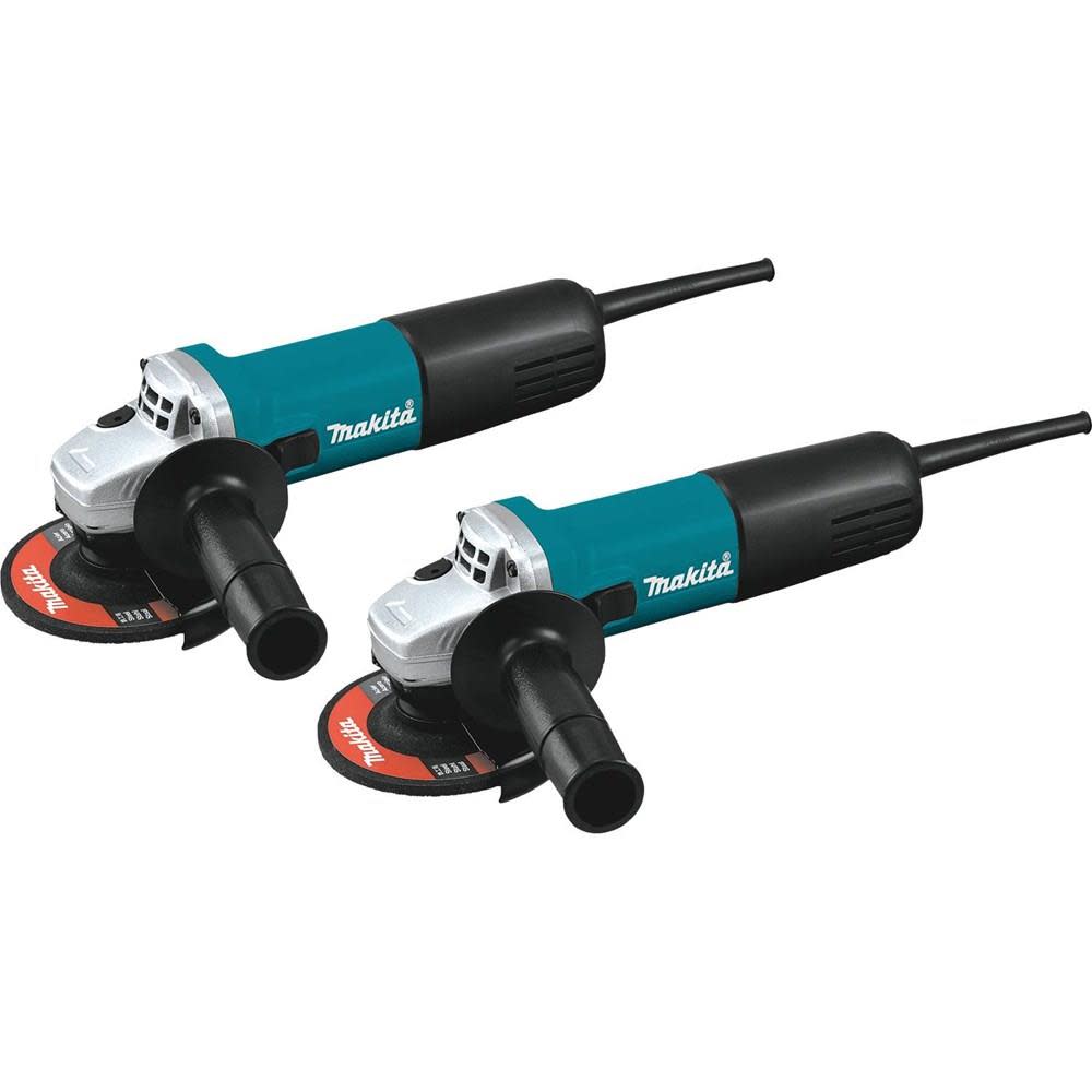 Makita 4-1/2 in. Angle Grinder with AC/DC Switch (2PK) 9557NB2 from Makita - Intensery