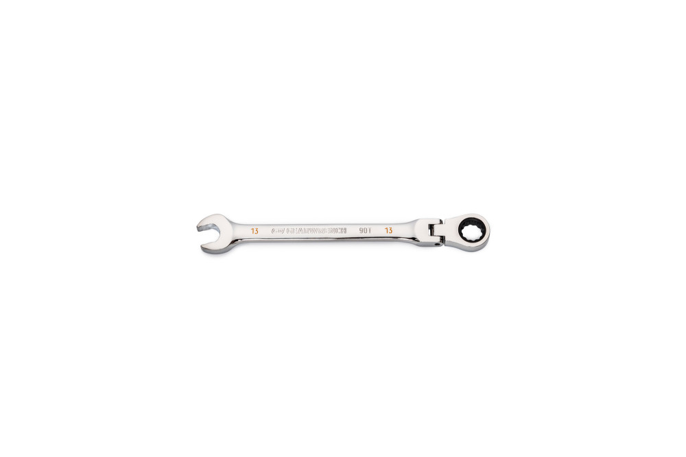 13mm 90T 12 Point Flex Head Ratcheting Combination Wrench - Intensery