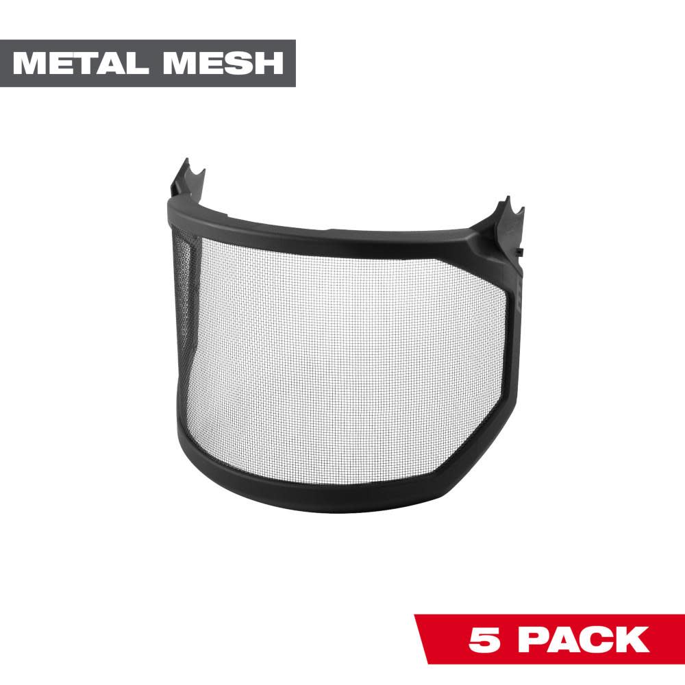 Milwaukee Mesh Shield Replacement Helmet and Hard Hat Mount 5pk - Intensery