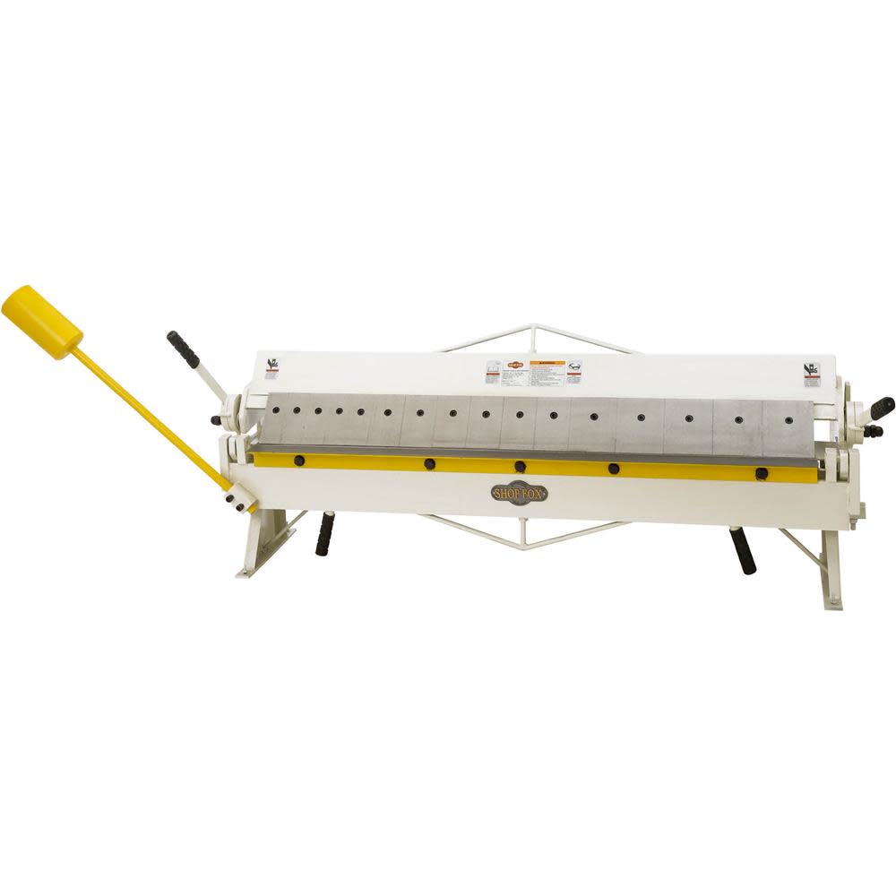 Shop Fox 48 x 18 Ga Box/Pan Brake with 16 Box Fingers - Intensery