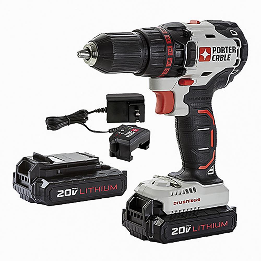 PC 20V MAX Brushless Lithium-Ion Cordless Drill (PCC608LB) Kit - Intensery