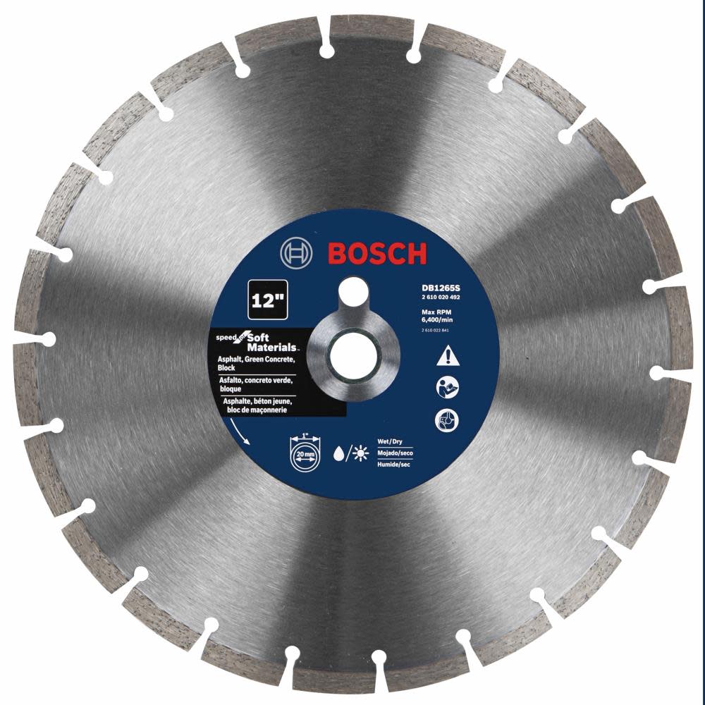 Bosch 12 Standard Segmented Rim Diamond Blade for Soft Materials - Intensery