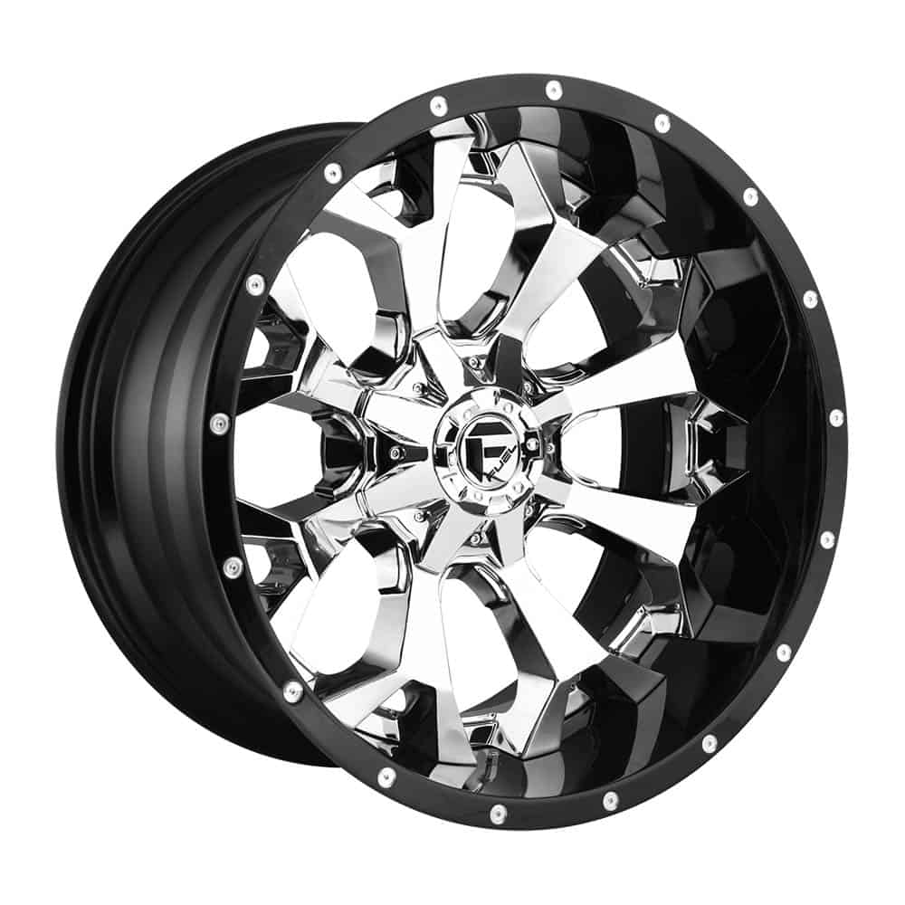 Fuel 2PC D246 ASSAULT D246 20X12 6X135/5.5 CHR-PLATED-GBL -43MM - Intensery