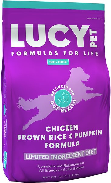 Lucy Pet Products Formulas for Life Limited Ingredient Diet Chicken Brown Rice and Pumpkin Formula Dry Dog Food - Intensery