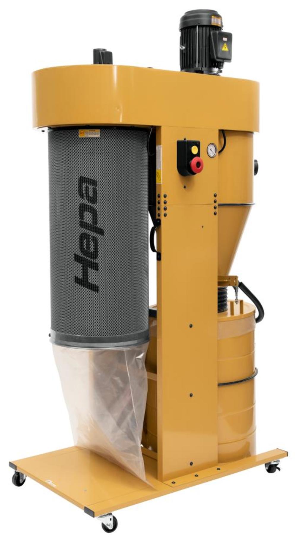 Powermatic 2205 Cyclonic Dust Collector with HEPA Filter  5hp - Intensery