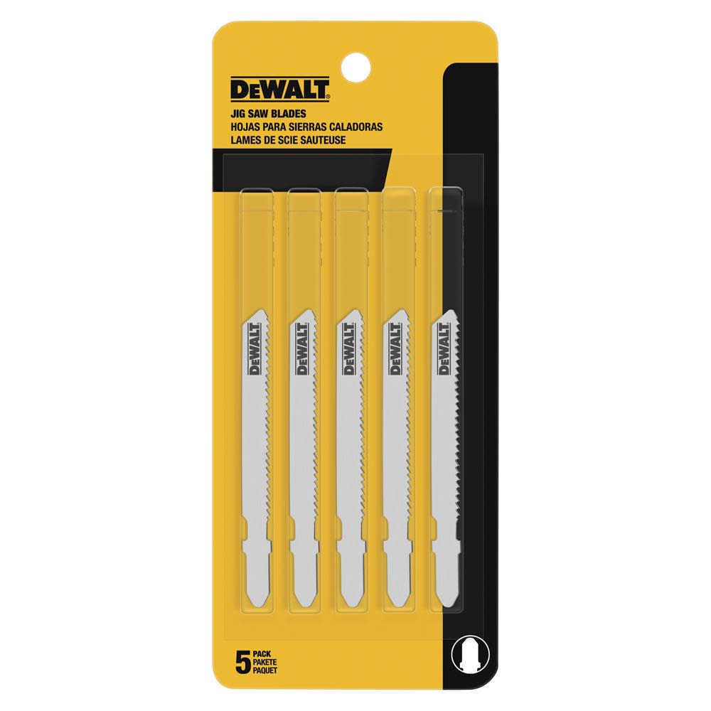 DEWALT 3 In. 24 TPI T-shank Jig Saw Blades (5) DW3776-5 from DEWALT - Intensery