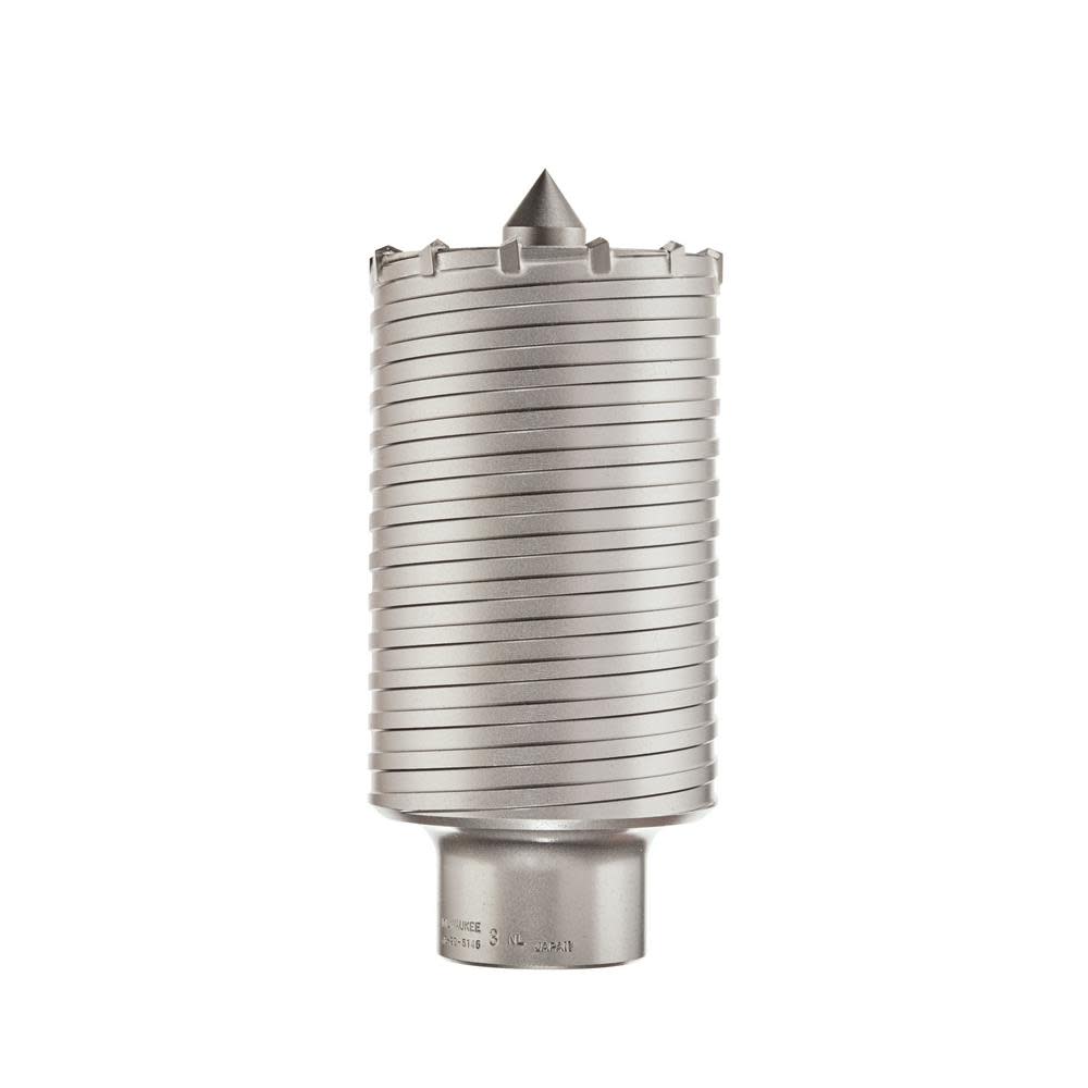 Milwaukee SDS-Max and Spline Thick Wall Carbide Tipped Core Bit 2-1/2 in. 48-20-5140 from Milwaukee - Intensery