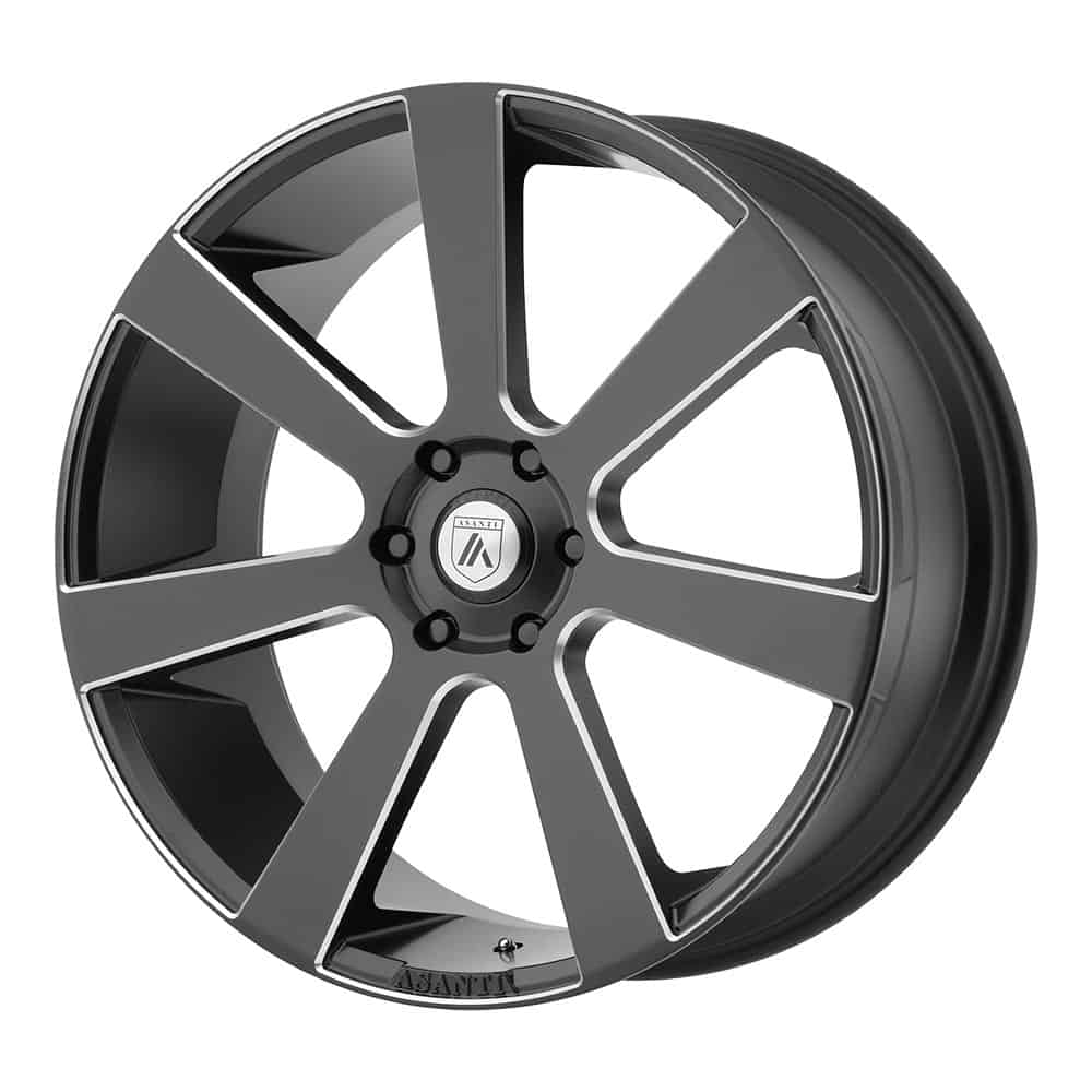 Asanti Black ABL-15 APOLLO AB15 22X9 5X115 S-BLK MILL 15MM - Intensery