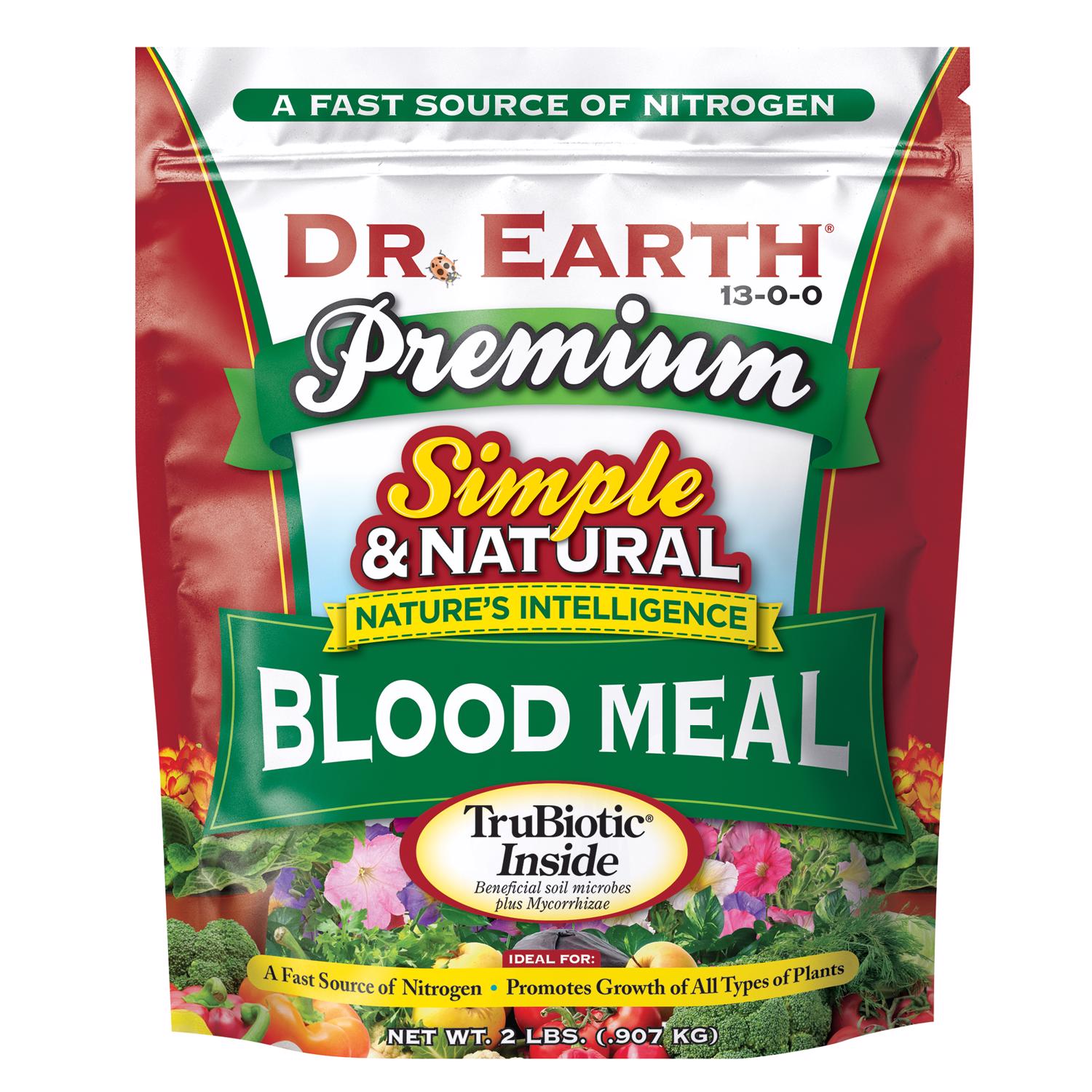 Dr. Earth Pure \u0026 Natural Premium Organic Granules Blood Meal 2 lb - Intensery
