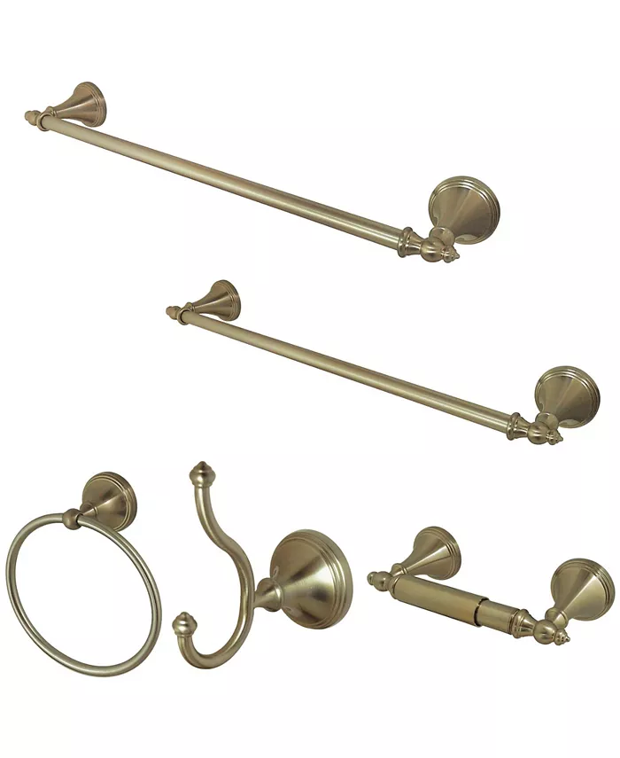 Kingston Brass Naples 18-Inch and 24-Inch Towel Bar Bathroom Accessory Set - Intensery